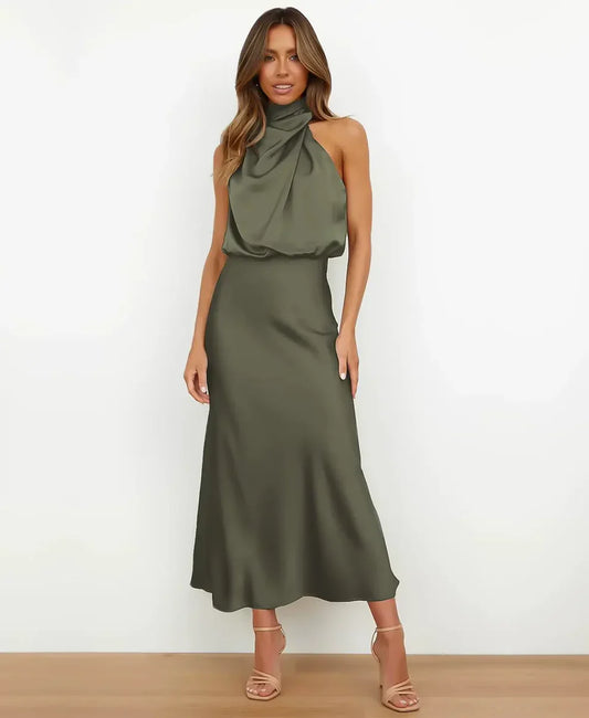 Clémence High Waist Midi Dress